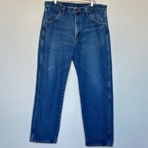 Rustler Mens Regular Fit Straight Leg Blue Denim Jeans 36x29 87619PW Cotton‎